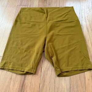 Lululemon Align High Rise Shorts 8” Mustard
